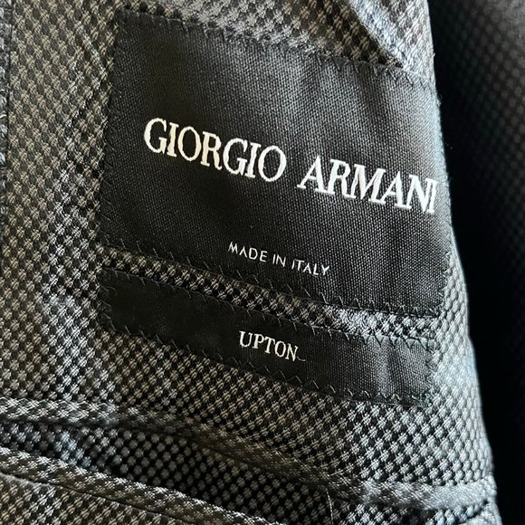 Giorgio Armani Men's Dark Grey Upton Jacket Blazer Size 40R Made in Italy - Picture 13 of 15